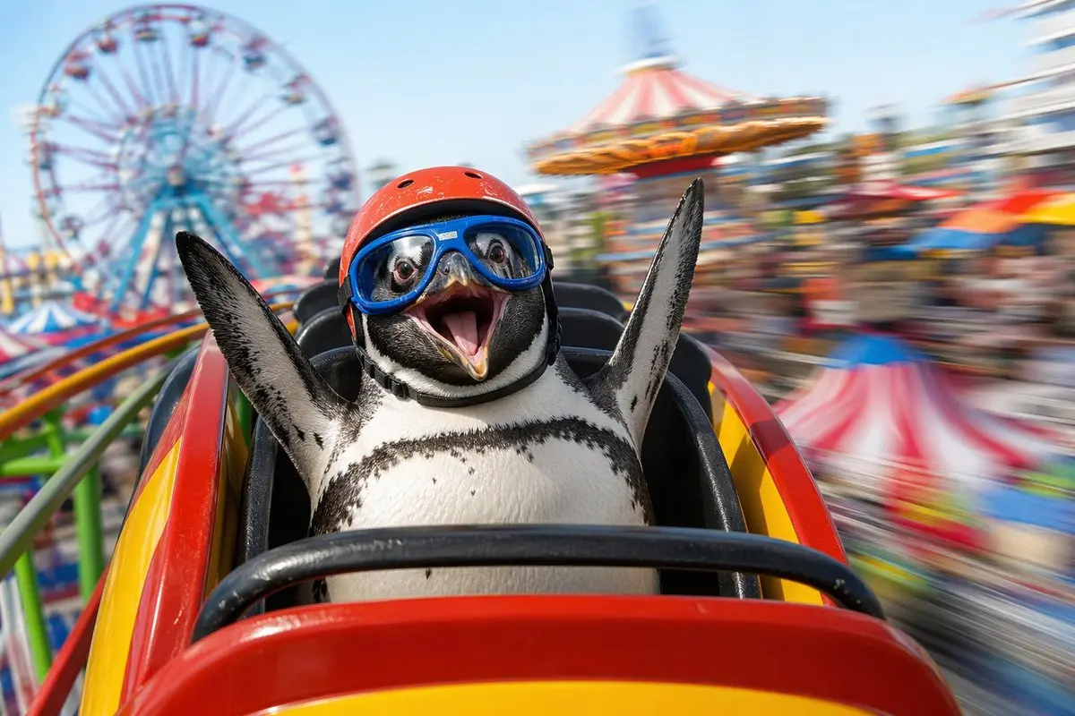 30.POV Penguin Roller Coaster